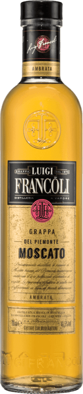 Grappa Moscato 0,7 ldel Piemonte Barrique - Distillerie Francoli
