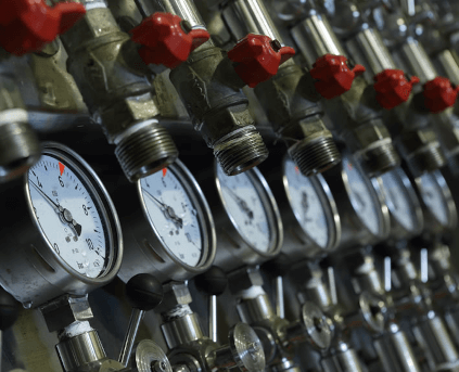 Controle de pressão nos tanques