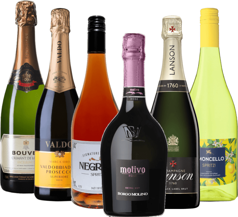 Unsere sprudelnden Empfehlungen für Silvester - 6x Probierpaket
