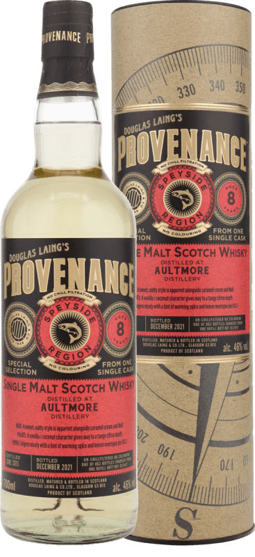 Aultmore 8 Years Old Provenance - Douglas Laing