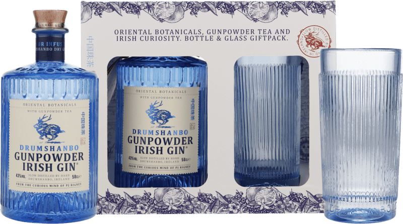 Gunpowder Irish Gin 0,5l in GP inkl. Glas - Drumshanbo