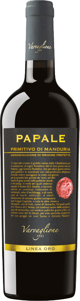 Vorschau: 12er Vorteils-Weinpaket - Papale Linea Oro Primitivo di Manduria - Varvaglione