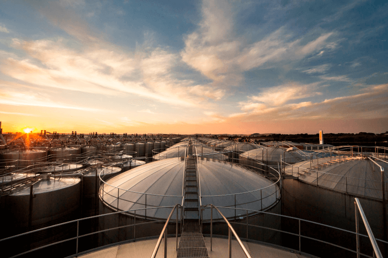 Impressão da adega de Valdepeñas