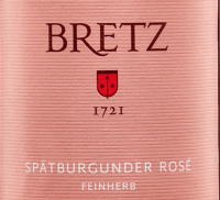 Vorschau: Spätburgunder Rosé feinherb - Bretz