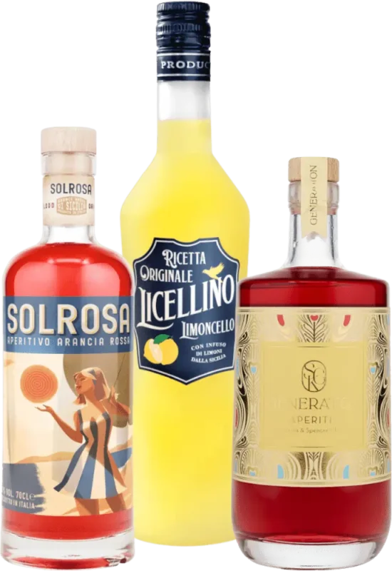 Variedade de aperitivos para momentos borbulhantes - Pacote de degustação 3x