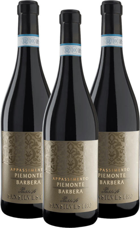 San Silvestro Appassimento Passito Piemonte Barbera DOC - Sartirano 3er Vorteilspaket