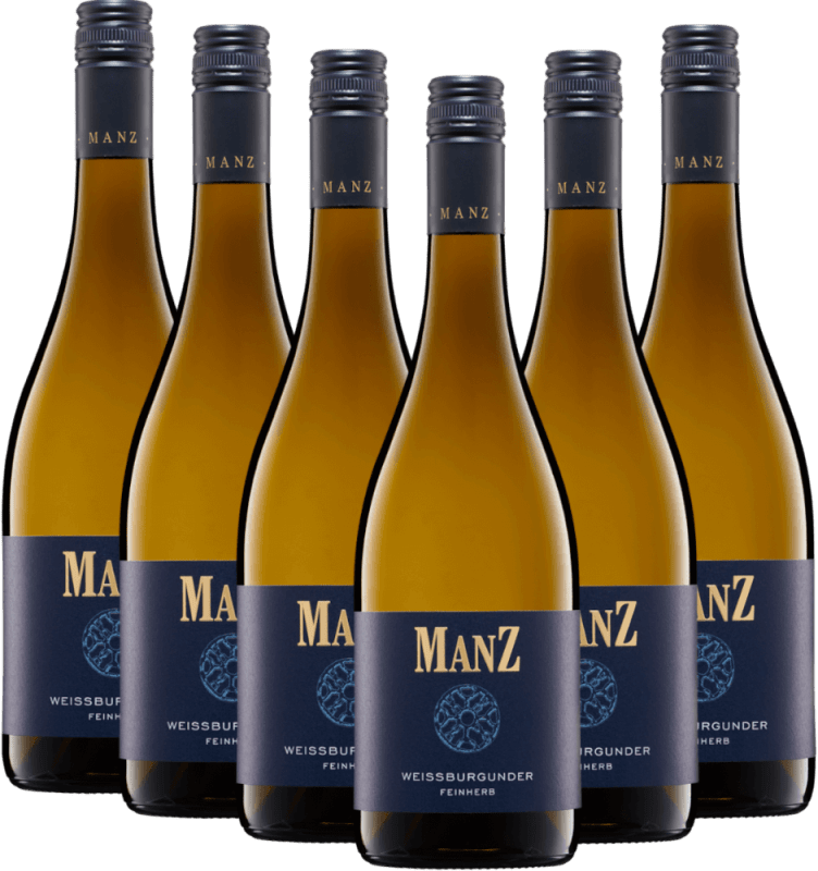 6er Vorteilspaket - Weißburgunder feinherb - Weingut Manz
