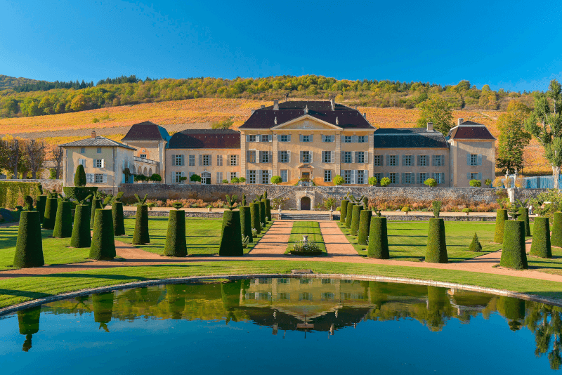 Ansicht des Château de la Chaize