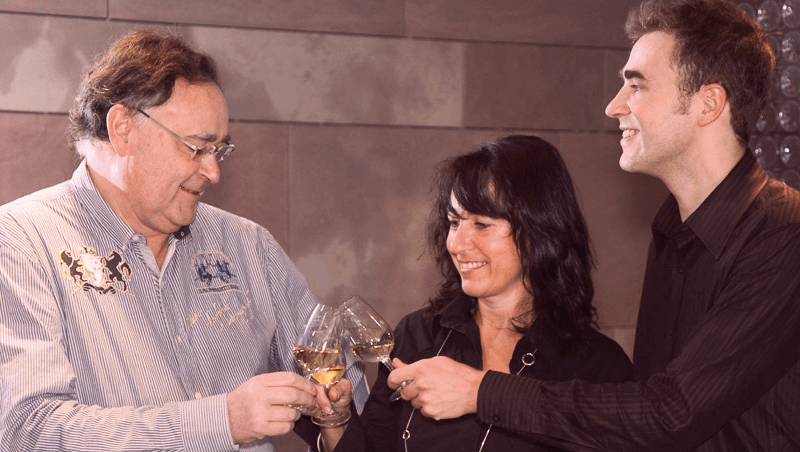 Die Familie Helfrich, Besitzer der Domaine de la Baume