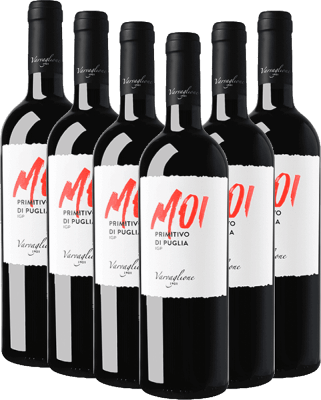 6x Vorteils-Weinpaket MOI Primitivo Puglia IGP - Varvaglione