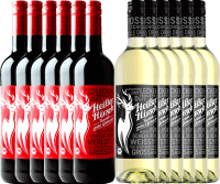 Vorschau: 12er Mixpaket - Bio-Glühwein rot & weiß - Heißer Hirsch