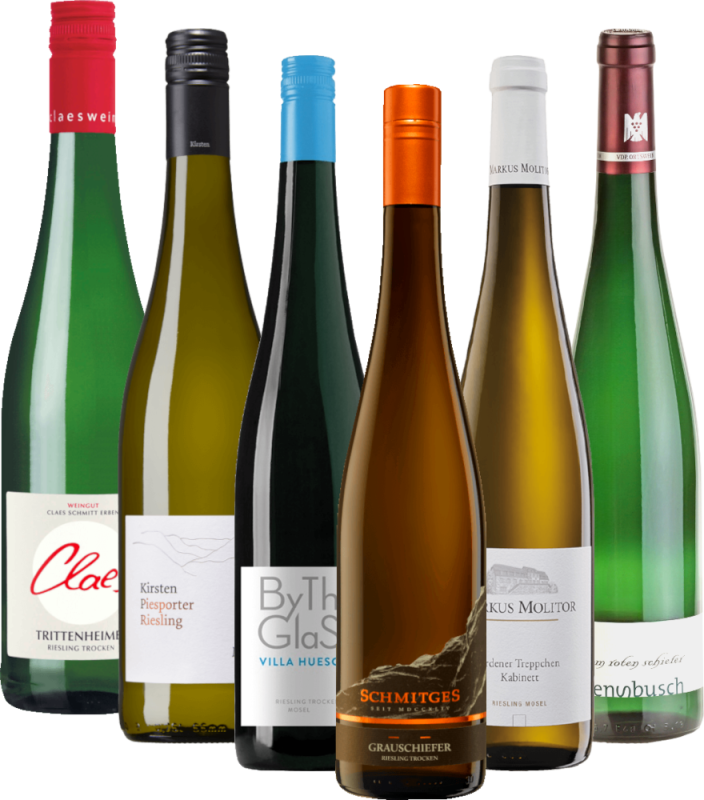 A viagem do Riesling pela Alemanha – pacote de 6 castas