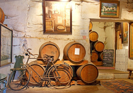 O interior da adega de Muratie está repleto de recordações O interior da adega de Muratie está repleto de recordações