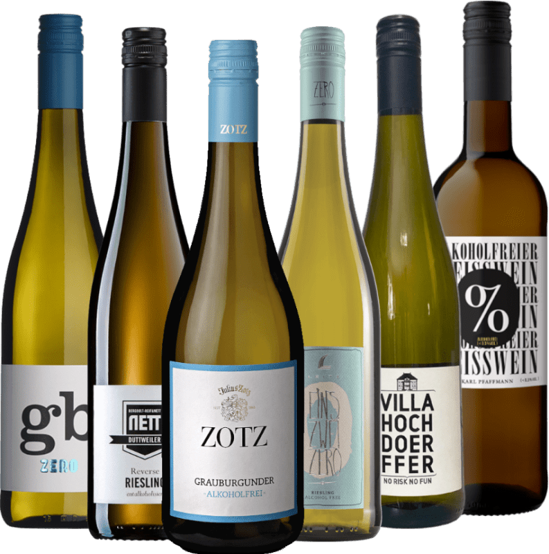 Arte do vinho branco sem álcool – pack de prova 6x
