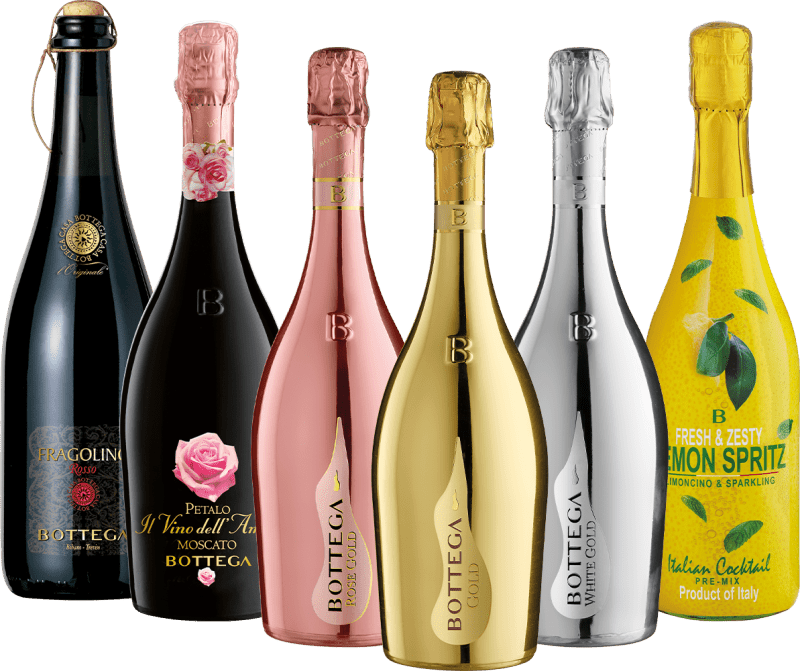 Prazer efervescente da Bottega - Pacote de degustação 6x
