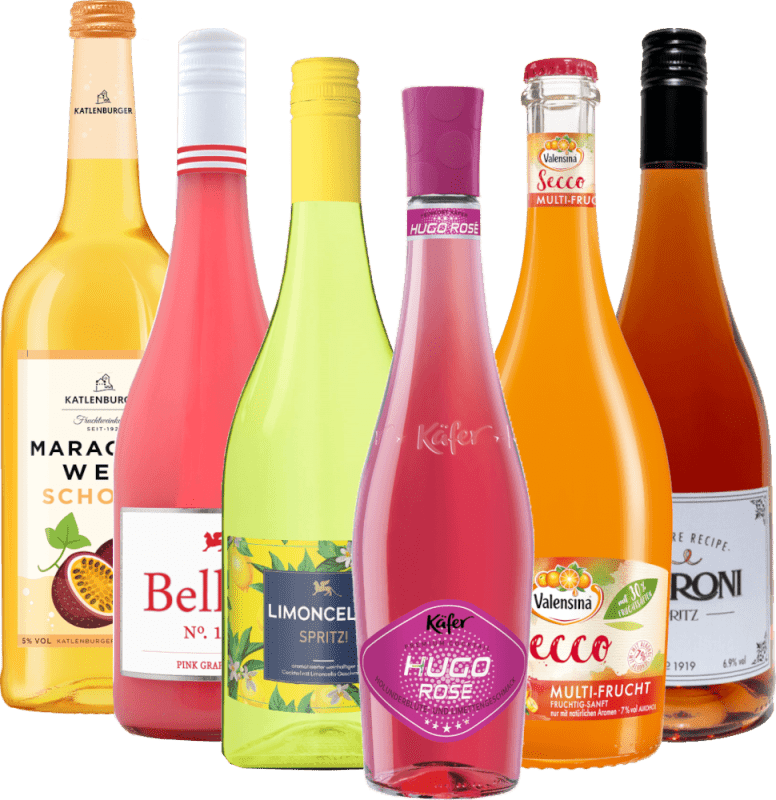 Cocktails espumantes de verão - embalagem de degustação 6x