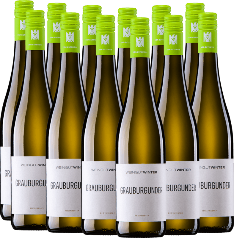 12x pacote de vantagem Grauburgunder seco - Adega Winter