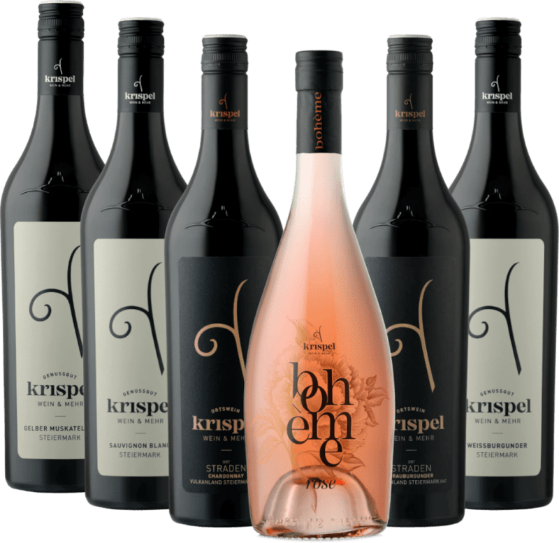 Batimento cardíaco da Estíria da vinícola Krispel – pacote de degustação 6x