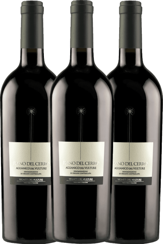 3er Vorteils-Weinpaket - Piano del Cerro Aglianico del Vulture DOC - Vigneti del Vulture