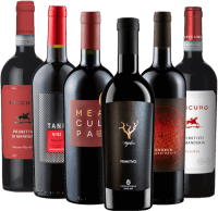 Seleção de vinho tinto para a noite à lareira - 6x pacote gourmet