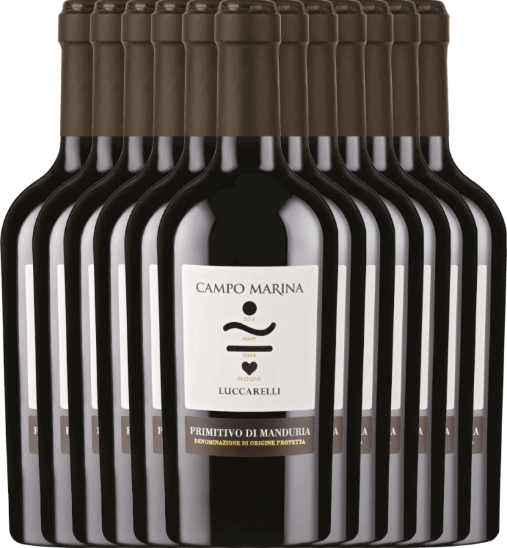 12er Vorteilspaket - Campo Marina Primitivo di Manduria DOP - Luccarelli