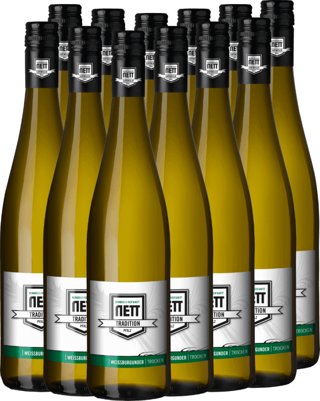 12x Vorteils-Weinpaket Tradition Weißburgunder trocken - Bergdolt-Reif & Nett