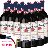 Vorschau: 12er Vorteils-Weinpaket - Cote de Boeuf Rouge Syrah-Marselan - Les Grands Chais de France