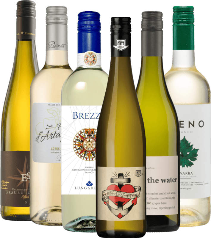 Os melhores vinhos brancos de VINELLO - pacote 6x mais vendido