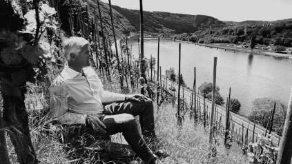 Adolph Huesgen auf dem Weinberg Enkricher Zeppwingert