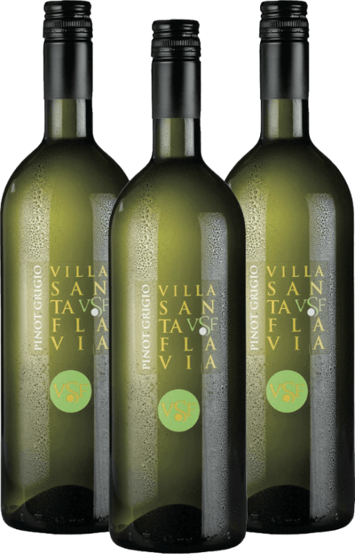 3er Paket - Pinot Grigio 1,0 l - Villa Santa Flavia