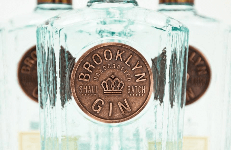 Flasche mit Kupferlabel flasche_brooklyn_gin