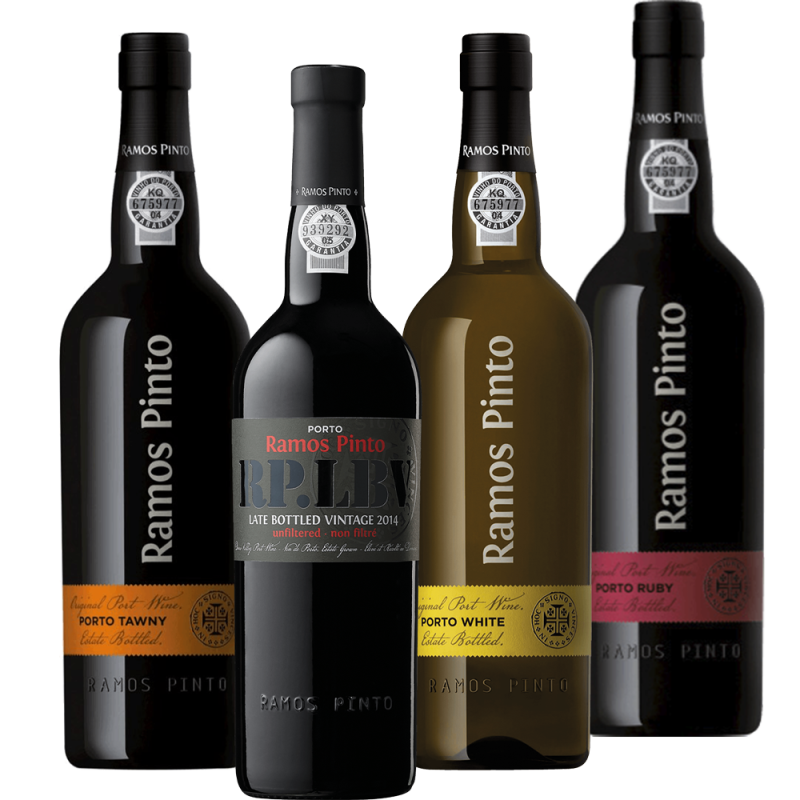 Pack de descoberta com 4 vinhos do Porto – a nobre diversidade de Portugal da Ramos Pinto