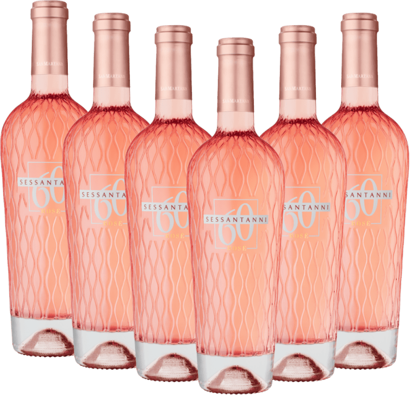 Sessantanni Primitivo Rosé Salento IGP - Cantine San Marzano - pacote vantajoso 6x