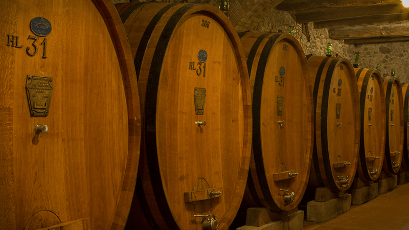 Quinta Rocca delle Macie barris na adega