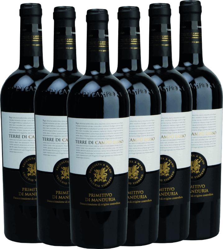 6x Vorteils-Weinpaket Primitivo di Manduria DOC - Terre di Campo Sasso