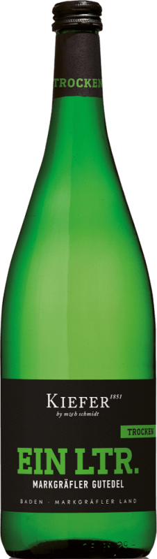 Markgräfler Gutedel trocken 1,0 l - Weingut Kiefer