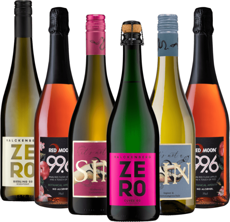 Seleção Dry January - pacote de degustação com 6 bebidas sem álcool