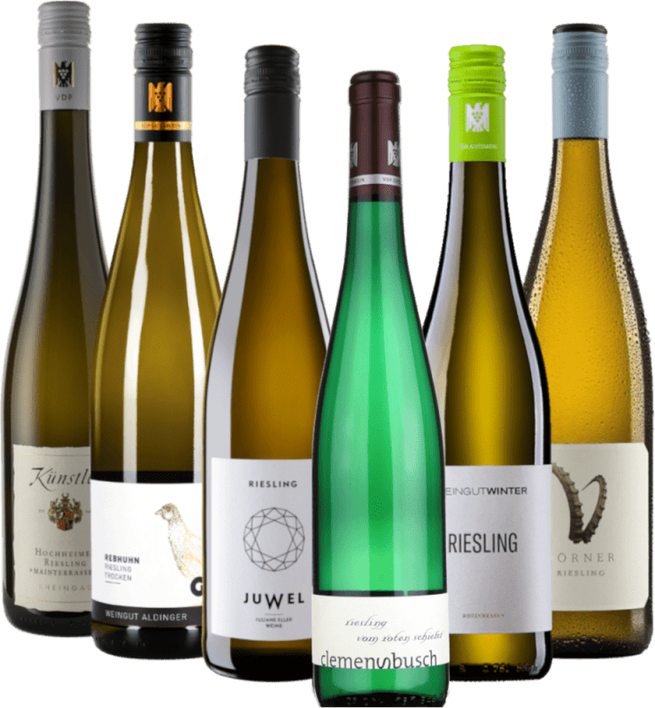 A viagem do Riesling pela Alemanha – pacote de 6 castas