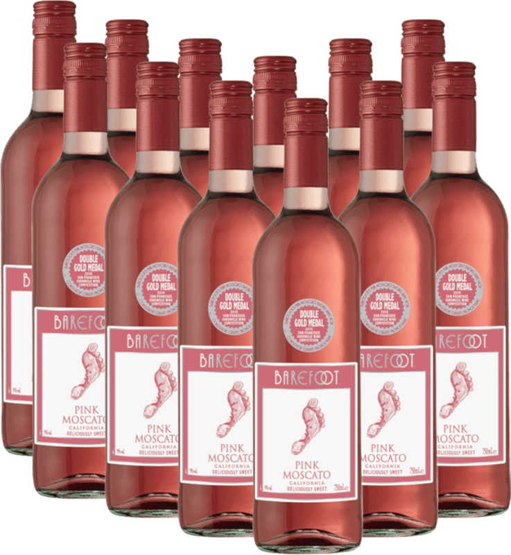 12er Vorteilspaket - Pink Moscato - Barefoot