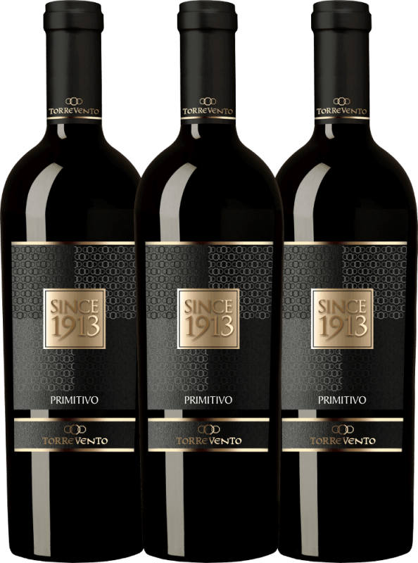 3er Vorteils-Weinpaket - Since 1913 Primitivo Puglia IGT - Torrevento