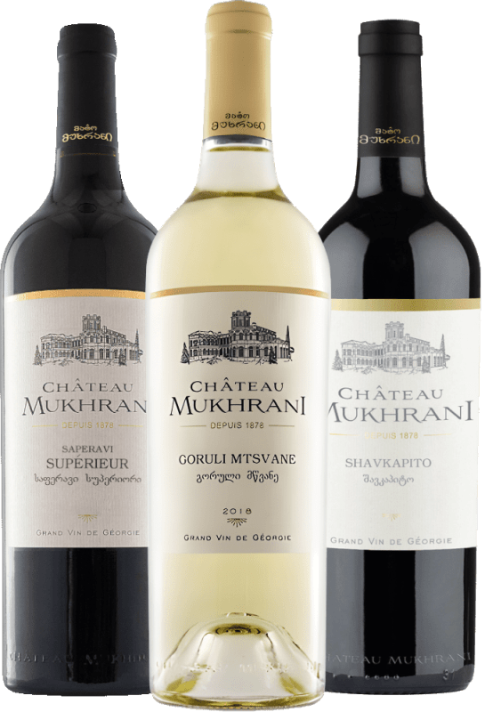 Château Mukhrani Seleção Premium - Pacote de degustação de 3x da Geórgia