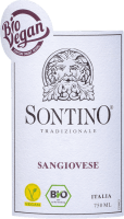 Vorschau: Sontino BioVegan Sangiovese halbtrocken - F. W. Langguth Erben