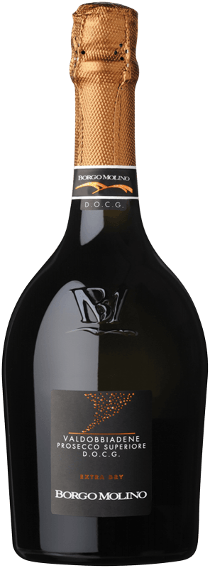 Prosecco Superiore extra dry Vino Spumante Valdobbiadene DOCG - Borgo Molino