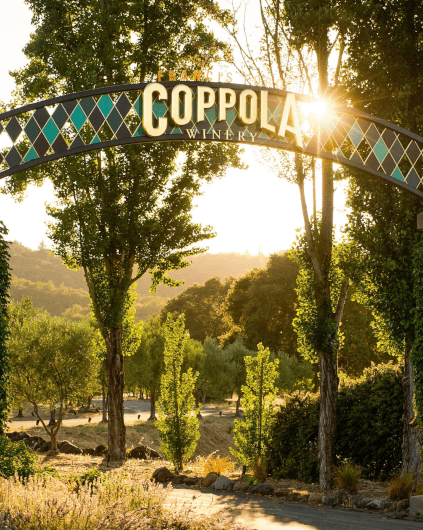 Entrada na adega Francis Ford Coppola