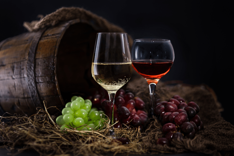 lieblicher Wein vorm Fass