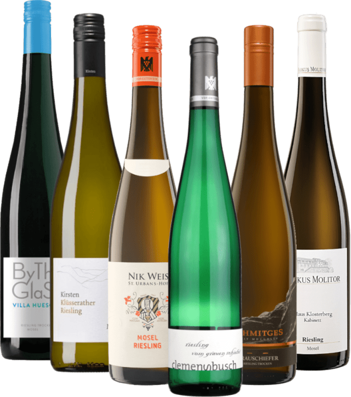 Os Rieslings mais íngremes do Mosela - pacote de descoberta 6x