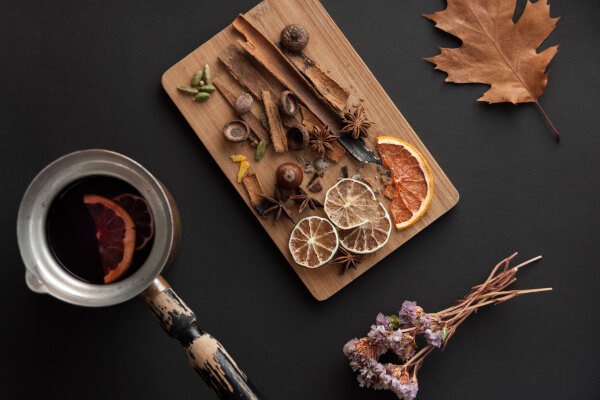 Ingredientes da Receita de Vinho Quente