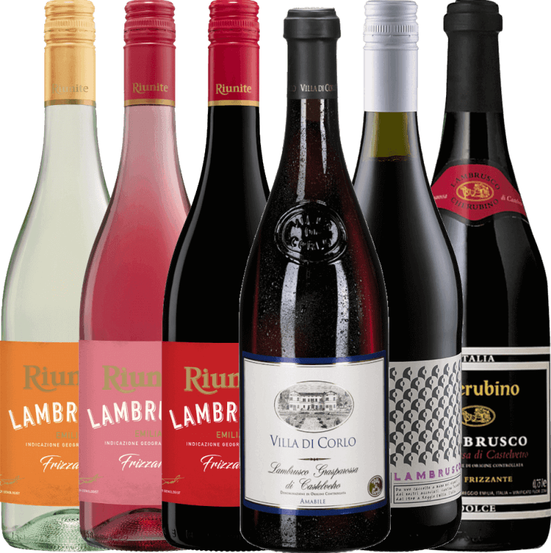 6er Vorteils-Weinpaket - Lambrusco aus Italien