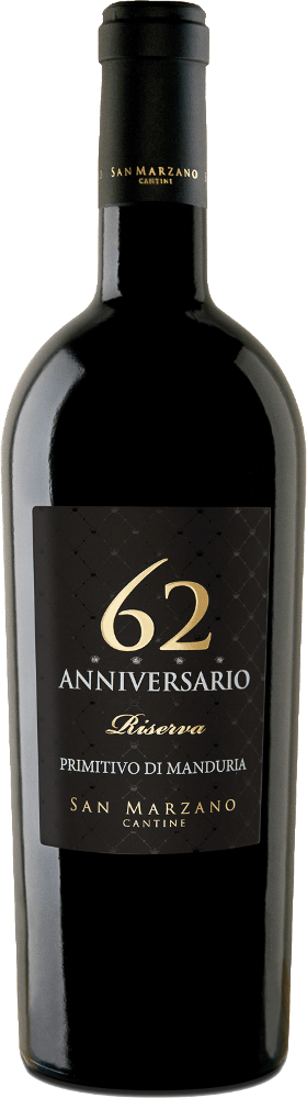 Vorschau: 12x Vorteils-Weinpaket Anniversario 62 Primitivo di Manduria DOC - Cantine San Marzano