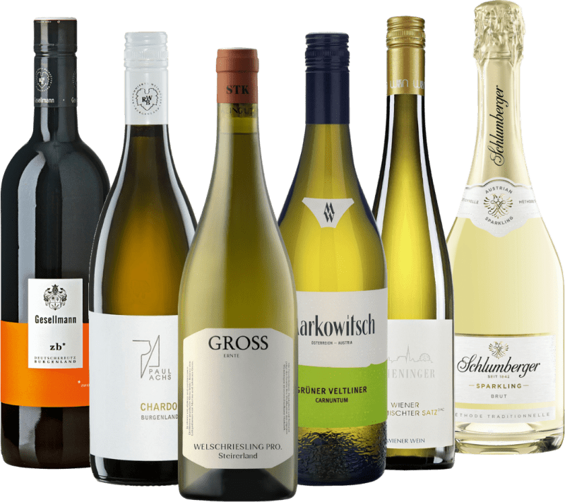 Entre Alpes & vinhedos - 6x pacote de degustação da Áustria